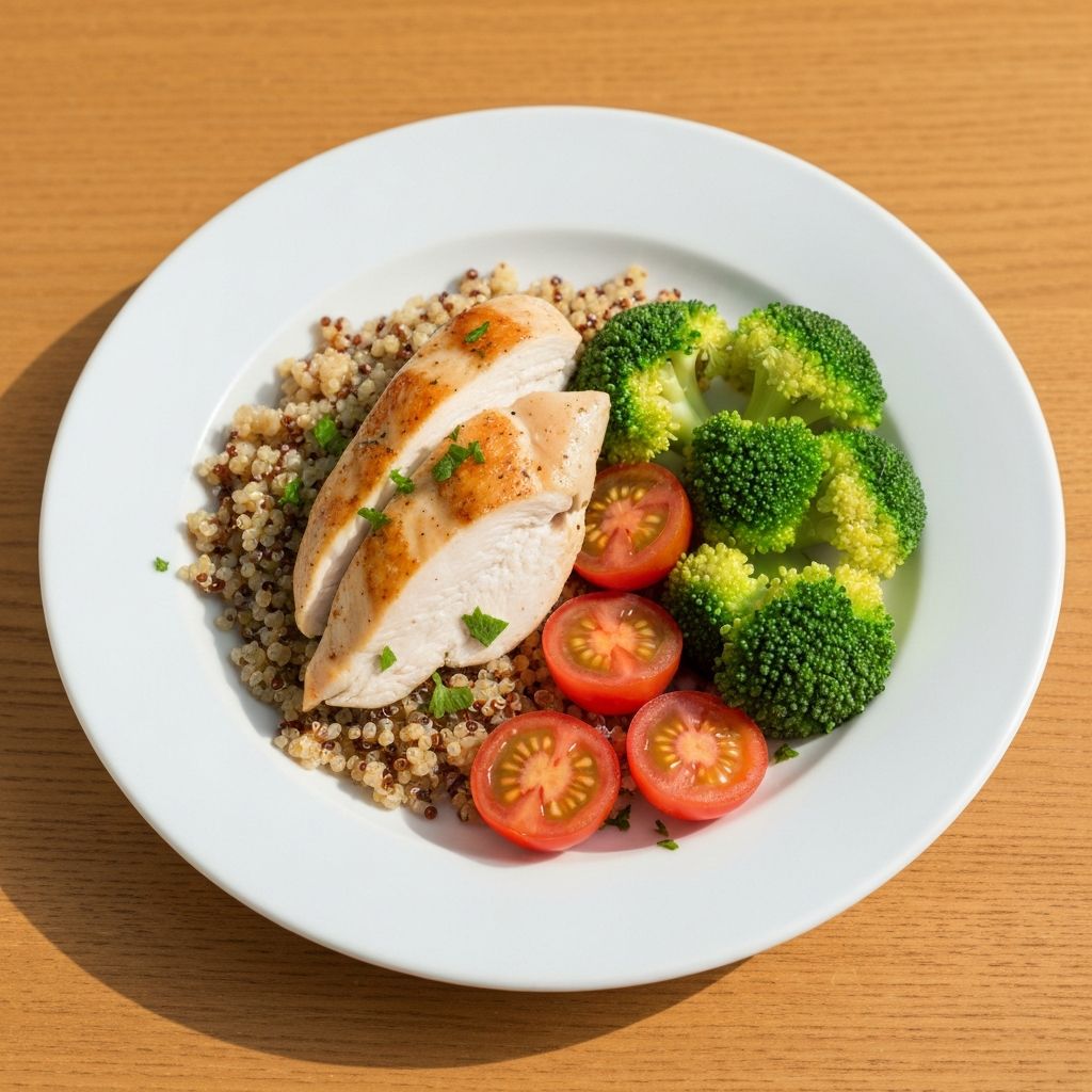 Balanced nutrition meal